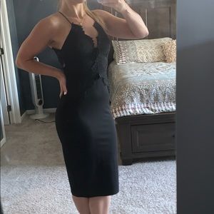 Women’s Hello Molly Black bodycon midi dress
